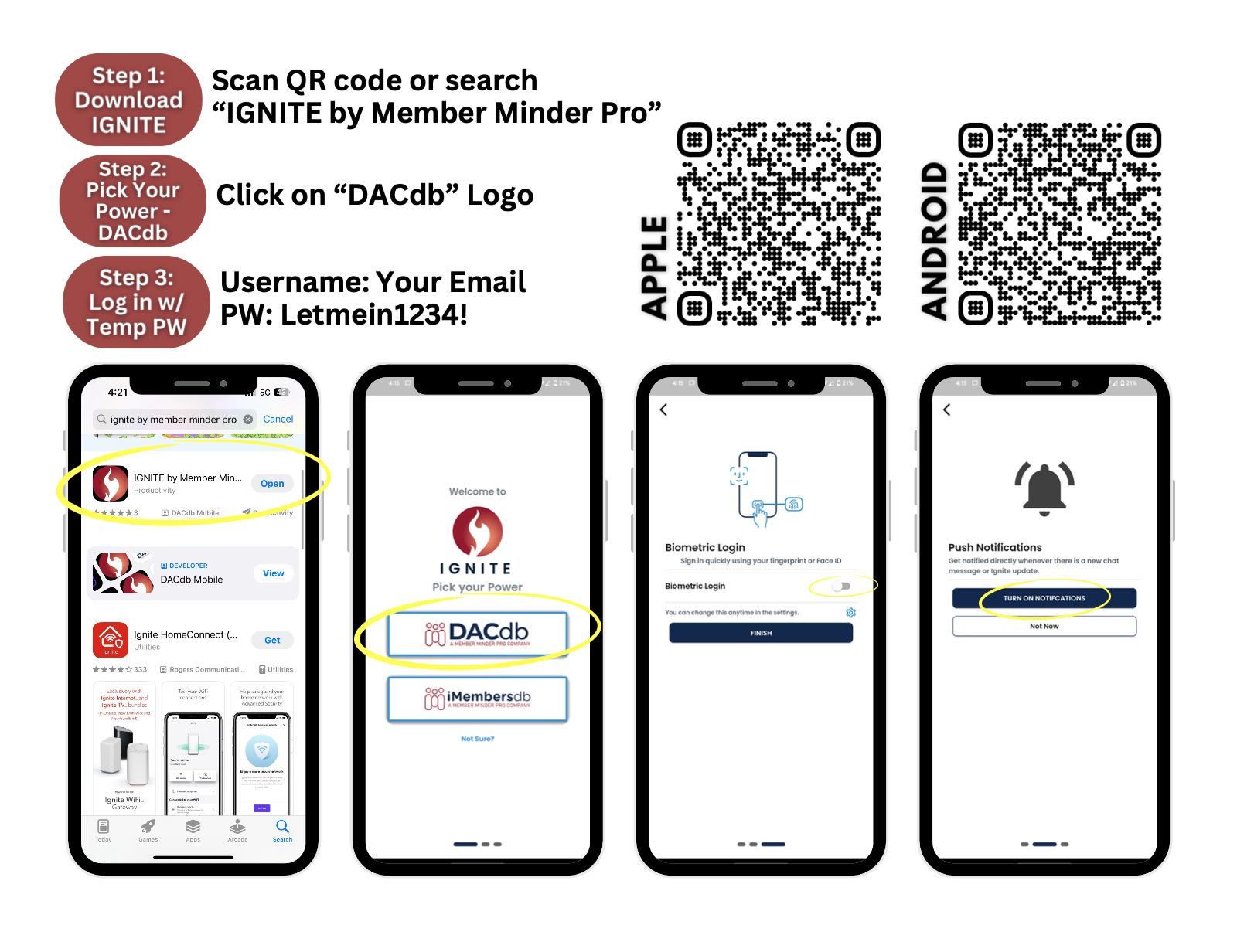 DACdb Materials